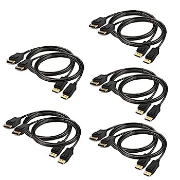 【中古】【輸入品・未使用】UKYEE ディスプレイポートケーブル 6フィート 4K (2個パック)