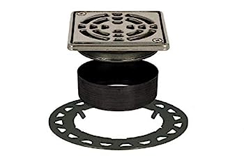 【中古】【インポート品・未当て嵌める】Schluter Systems KERDI-DRAIN Shower Grate Kit 6\" Stainless Steel Square"
