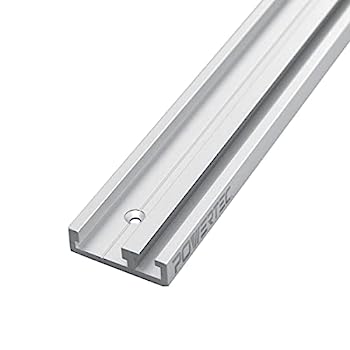 【中古】【輸入品・未使用】POWERTEC 71365 アルミニウムコンボ Tトラックマイタートラック 木工用 | 48インチ デュアルトラックレール アルミニウムグレー