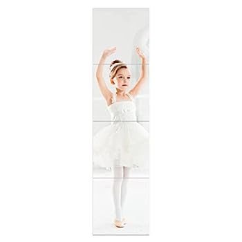 【中古】【輸入品・未使用】ダブル S 壁鏡 4個セット フルレングス ミラー 取り付け用アクセサリー付き バスルーム 寝室 12インチ 12\