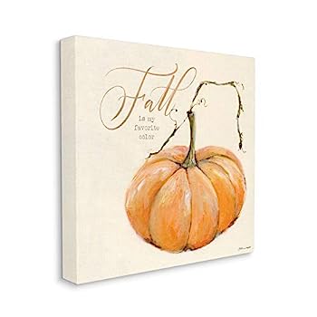 【中古】【輸入品・未使用】Stupell Industries Fall is My Favorite Color Orange Pumpkin Seasonal Wordデザイン、Stephanie Workman Marrott Wall Artによるデザイン、24｜スカイマーケットプラス