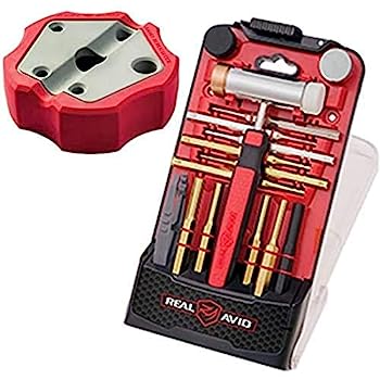 【中古】【輸入品・未使用】Real Avid Accu-Punch ハンマー&パンチセット スマートベンチブロック付き コンボ (ハンマー&真鍮パンチ+ベンチブロック) レッド｜スカイマーケットプラス