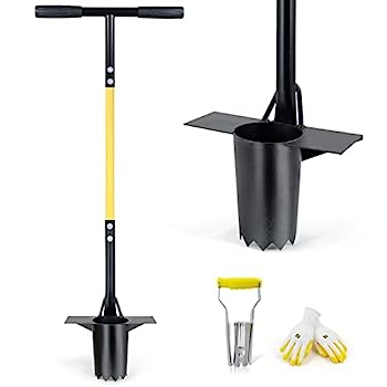 【中古】【インポート品・未当て嵌める】Jardineer 白熱電球プランターツール - 長々しい手持ち部分の白熱電球プランター 小さな白熱電球プランターセット クイックディグ用鋸歯型白熱電球トランスプリッター