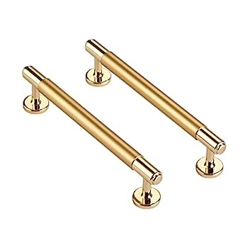 【中古】【輸入品・未使用】CILEYTION キャビネットハンドル ゴールド 10個パック 7-1/2インチ穴センターつや消しゴールドキャビネットプル ゴールド引き出しプルとゴールド