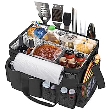 【中古】【輸入品・未使用】HODRANT 大型グリル用具キャディ ペーパータオルホルダー付き アウトドア ピクニックバッグオーガナイザー BBQ用品ツール テールゲートアクセサ
