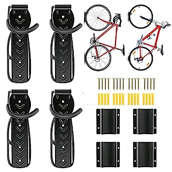 【中古】【輸入品・未使用】Etoolia 高耐久自転車壁掛けフック タイヤトレイ付き 垂直自転車ラック ゴムコーティングフック付き 道路 山 ハイブリッド自転車を吊るす ガレー|スカイマーケットプラス