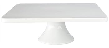 【中古】【インポート品・未当て嵌める】BIA Cordon Bleu 28糎 by 9.5糎 Porcelain Square Cake Stand, White キッチン用品・食器・調理器具-その他