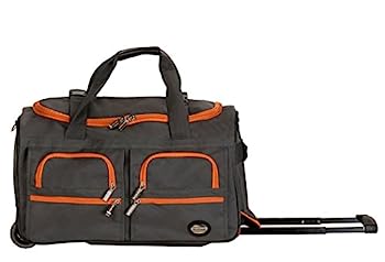 【中古】【インポート品・未当て嵌める】22 Inch ROLLING DUFFLE BAG - CHARCOAL