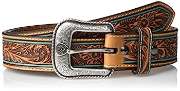 【中古】【輸入品・未使用】Ariatメンズ花柄センターTirquoiseエッジWesternベルト カラー: ブラウン｜スカイマーケットプラス 29,055円