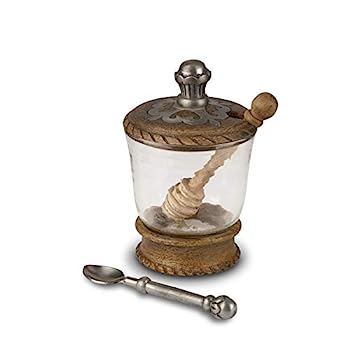 【中古】【輸入品・未使用】木製W / Inlay Honey / Jelly Jar