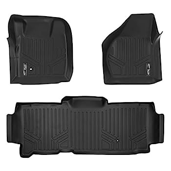 【中古】【輸入品・未使用】MAXLINER フロアマット 2列ライナーセット ブラック 2008-2010 Ford F-250 / F-350 Super Duty SuperCab用