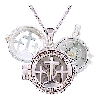 【中古】【輸入品・未使用】Stanley London May Your Faith Always Guide You Compass ロケット - 洗礼式、堅信礼、使命、誕生日の贈り物に最適｜スカイマーケットプラス 20,240円