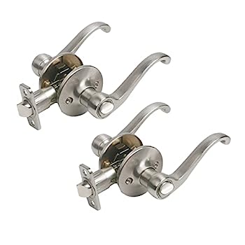 【中古】【インポート品・未当てはめる】Design House 190496 2個風呂敷き包み スクロール 2通い路ラッチ プライバシードアレバー 繻子Ni