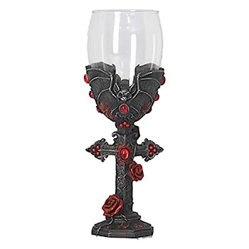 【中古】【輸入品・未使用】Nemesis Now B4479N9 Carpe Noctem ゴブレット 20cm、樹脂 ステンレススチール付き｜スカイマーケットプラス
