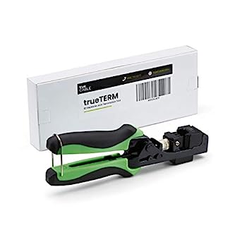 【中古】【輸入品・未使用】trueCABLE 90度 RJ45 キーストーン ジャック ターミネーションツール Cat5e/Cat6/Cat6A イーサネットケーブル EZターミネーション、trueTERM