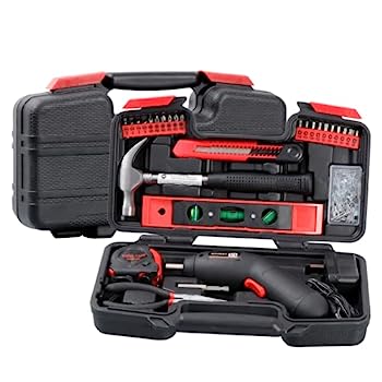 【中古】【輸入品・未使用】SAVWAY 4.8V 電動コードレスドライバー 108個 ツールキット ケース付