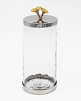 【中古】【輸入品・未使用】Godinger Mushroom Finial Cannister Storage Container - 4x8