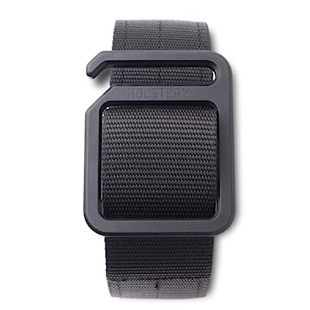 【中古】【インポート品・未当て嵌める】Modbelt | モジュラーツールベルト - 1.75in 自然調整能力のある 黒いこと MIL-SPEC ナイロン御役目胴締め ブラックメタルバックル - 亜米利加製, 黒いこと,