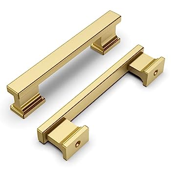 【中古】【輸入品・未使用】KNOKLOCK キッチンキャビネットハンドル 3.75インチ (96mm) 10個パック マットシャンパンゴールド キャビネット取っ手 キッチンキャビネット金具