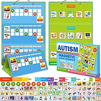 【中古】【輸入品・未使用】145 Reward Chore Chart 子供用 複数の子供用 - 自閉症児向けおもちゃ 5~7歳 ADHDツール - 3~5歳の幼児向け行動ビジュアルスケジュール - 定期的