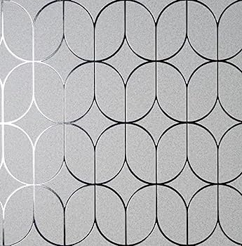 【中古】【輸入品・未使用】Fine D?cor Raye Silver Rosco Trellis 壁紙