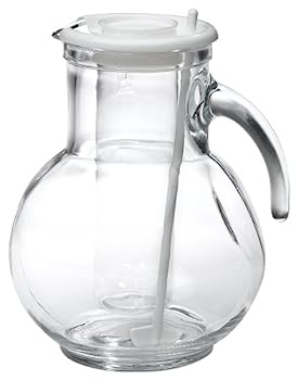 【中古】【輸入品・未使用】Bormioli Rocco Kufra Glass Jug with Ice Container and Lid, 72 3/4 oz ピッチャー 2000ml