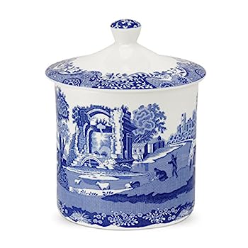 【中古】【輸入品・未使用】Spode ブルー イタリアン 大型収納ジャー 19cm