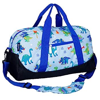 【中古】【輸入品・未使用】(Dinosaur Land) - Wildkin Overnighter Duffel Bag, Features Moisture-Resistant Lining and Padded Shoulder Strap, Perfect for Sleepovers,｜スカイマーケットプラス