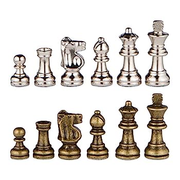 【中古】【輸入品・未使用】Odysseus Metal Weighted Chess Pieces with Extra Queens - Pieces Only - No Board - 2.5 Inch King｜スカイマーケットプラス