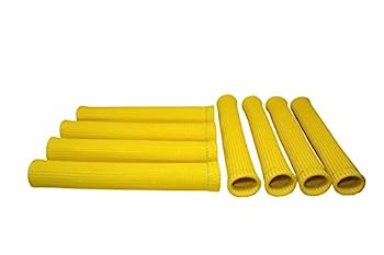 【中古】【輸入品・未使用】HINSON スパークプラグ ワイヤー ヒートブーツ 熱保護 8気筒 長さ8.5インチ イエロー