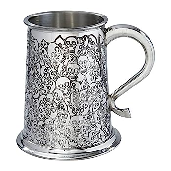 【中古】【インポート品・未当て嵌める】Wentworth Pewter - Love Skull 1 Pint Pewter Tankard Mug キッチン用品・食器・調理器具-その他