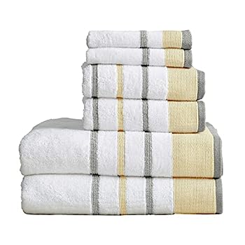 【中古】【輸入品・未使用】Great Bay Home Noelle Collectio タオルセット 高級ホテル&スパ用 トルコ綿100％ 厚手500GSM 6枚セット バスタオル ハンドタオル 洗面タオル入 25,810円