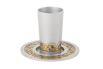【中古】【輸入品・未使用】ワインGoblet陽極酸化アルミニウムDecorated withレースDesigned by Artistヤイル・エマヌエル