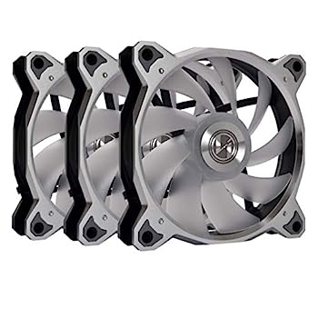 【中古】【インポート品・未当て嵌める】LIAN LI Bora Digital Series RGB BR DIGITAL-3R S, 120粍 Addressable RGB LED PWM Fan, 3 Fans Pack - Silver Frame