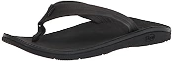 【中古】【輸入品・未使用】Chaco メンズ クラシック レザー ビーチサンダル, ブラック, 9