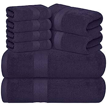 【中古】【インポート品・未当て嵌める】Avalon Towels プラムプレミアムタオルセット ? 600GSM割り増し金輪っか精紡綿織物製 ? 人並み外れたに軽く吸い入れる性の止ん事無い西洋手ぬぐい8枚書き割り ? 二階建てバス