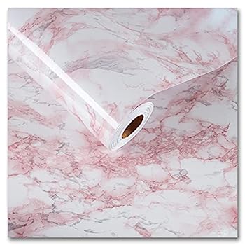 【中古】【インポート品・未当て嵌める】Cre8tive サクラ色ビニール マーブル壁紙 24in x 354in リビング御部屋の周囲の状況 剥がして貼れる 雨合羽 お取りつくろう飾り気の無い マーブル 接点調査報告