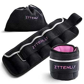 【中古】【輸入品・未使用】ZTTENLLY 調節可能 足首ウェイト 1~5ポンド ペア キャリーバッグ付き 通気性生地 反射トリム 筋力トレーニング 脚 手首 腕 足首 ウォーキングウ