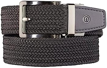 【中古】【インポート品・未当て嵌める】Nexbelt 編み込みゴルフ胴締め続きもの ラチェットテクノロジー 幅1 3/8inの同盟罷業一回り, 薄墨色, Cut to length