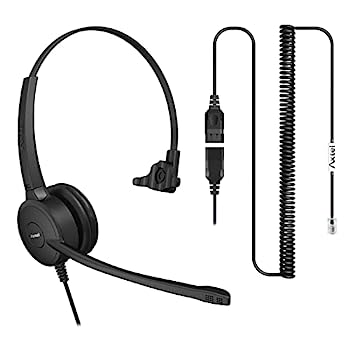【中古】【輸入品・未使用】Axtel Prime Mono & AXC-03 ケーブル | ノイズキャンセリング - Yealink T2 T4 T5シリーズIP電話に対応 | RJアダプターへのクイックディスコネク