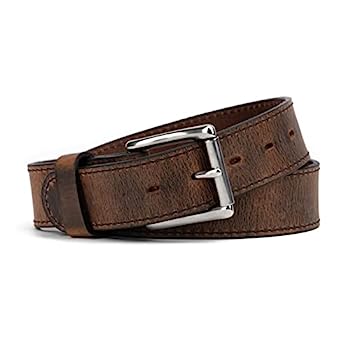 【中古】【インポート品・未当て嵌める】The Baron なめし革胴締め メンズ | 亜米利加製 | メンズ フルグレインレザーベルト, ブートレガー・ブラウン, Pant Size 36 (Belt Size 38)