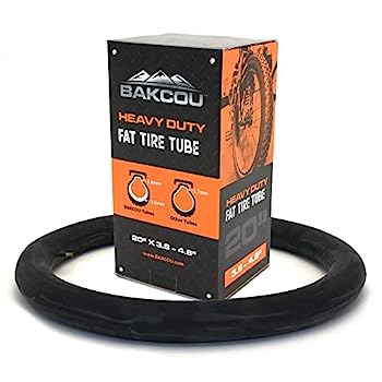 【中古】【輸入品・未使用】Bakcou ファットタイヤバイクチューブ 26 x 4インチ 高耐久 米式バルブ ブラック eバイク、ファットタイヤ電動マウンテンバイク、あらゆる自転車