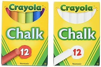 【中古】【輸入品・未使用】Crayola Non-toxic White Chalk and Colored Chalk Bundle (2 Boxes)