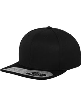 【中古】【インポート品・未当て嵌める】フレックス相応う (Flexfit) 110 相応う スナップバック 旗がしら - 黒いこと