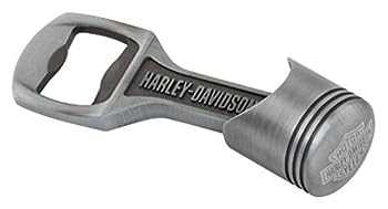 【中古】【輸入品・未使用】Harley-Davidson Engraved H-D Piston Bottle Opener, Pewter Finish HDL-18573