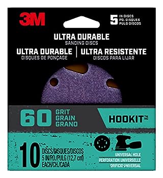【中古】【インポート品・未当て嵌める】3M 超耐久性 5in パワーサンディングディスク ユニバーサル広座敷 60グリット 10個容器に並べる 花・ガーデン・DIY-その他
