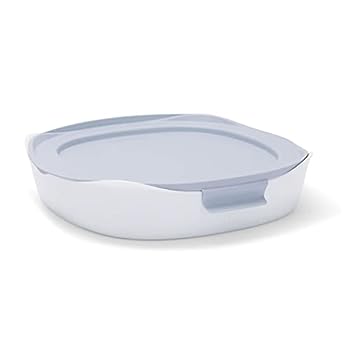 【中古】【輸入品・未使用】Rubbermaid DuraLite ガラスベーキングウェア 10インチ x 10インチ ホワイト