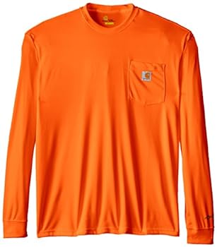 【中古】【輸入品・未使用】Carhartt Men's Big & Tall High Visibility Force Color Enhanced Long Sleeve Tee,Brite Orange,XXX-Large Tall