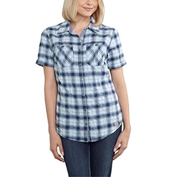【中古】【輸入品・未使用】Carhartt レディース Brogan チェック柄シャツ, エーテル (Ether) , X-Small