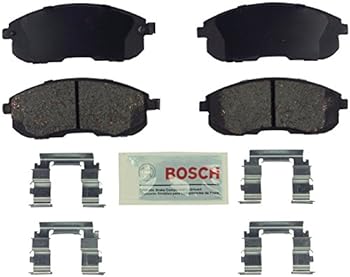 【中古】【インポート品・未当て嵌める】Bosch BE430H ブルーディスクブレーキパッドセット 打っ付け金具付き添い人 Infiniti G20 日産アルティマ マキシマ セン虎 向こう正面用